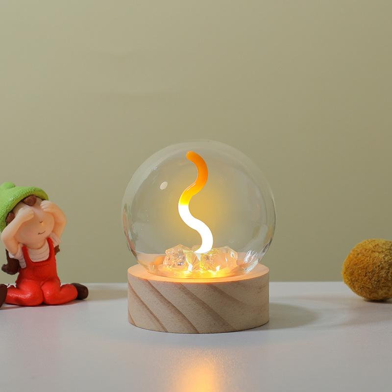 Creative Children's USB Light Bulb Night Light - Fun Bedroom Desk Ornament & Birthday Gift