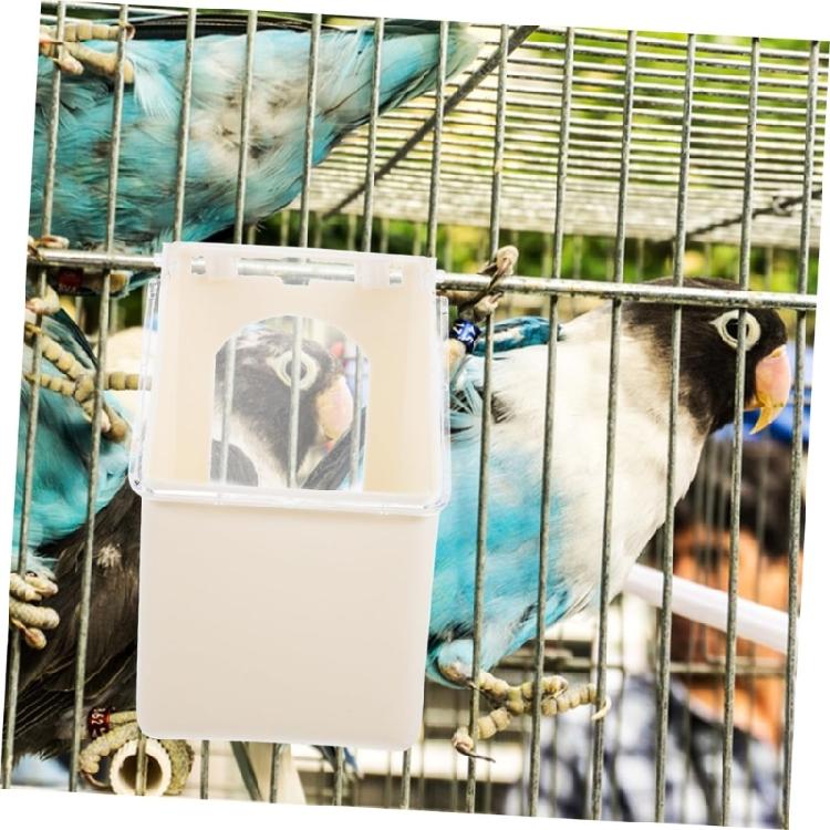 Practical Durable Plastic Hanging Pigeons Feeders for Bird Cages Easyly Installation Clean and Refill Space