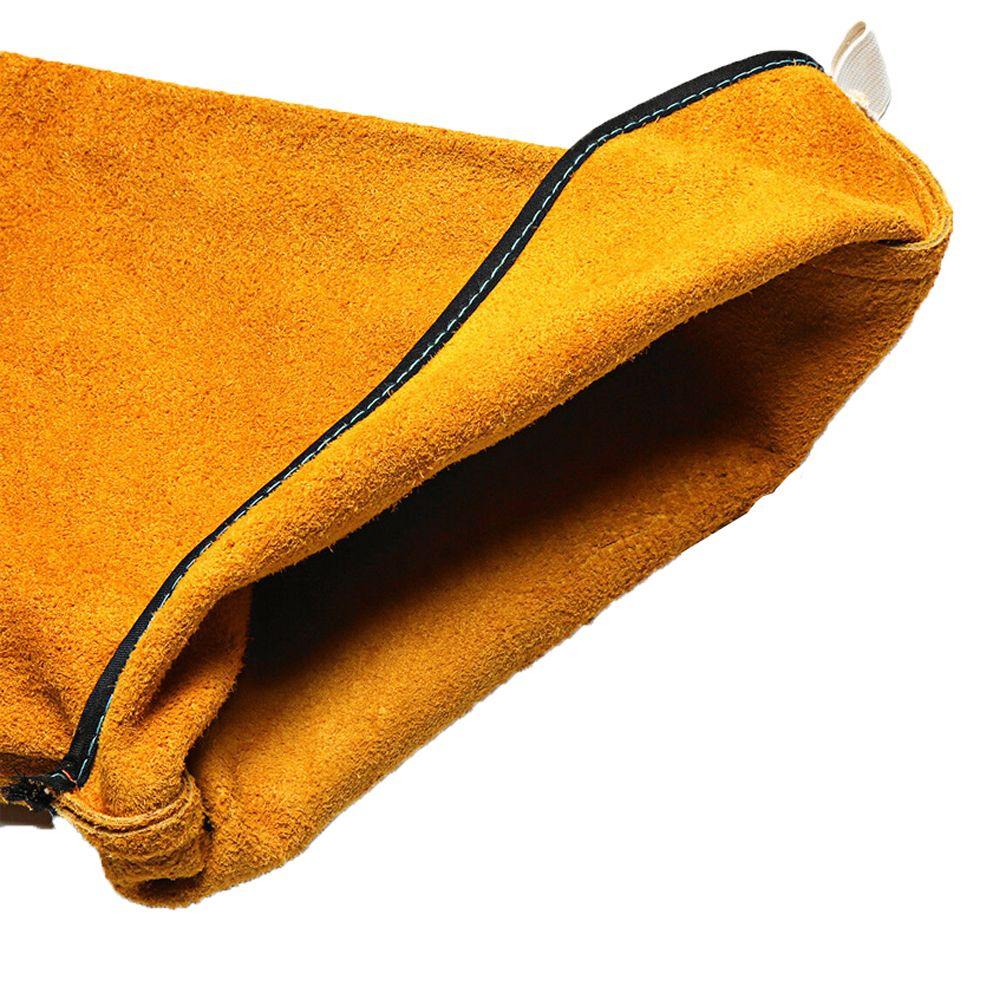 Cow Leather Anti Fire Cowhide Welder Long Gloves Arm Protection Sleeve Welding Sleeves Oversleeve