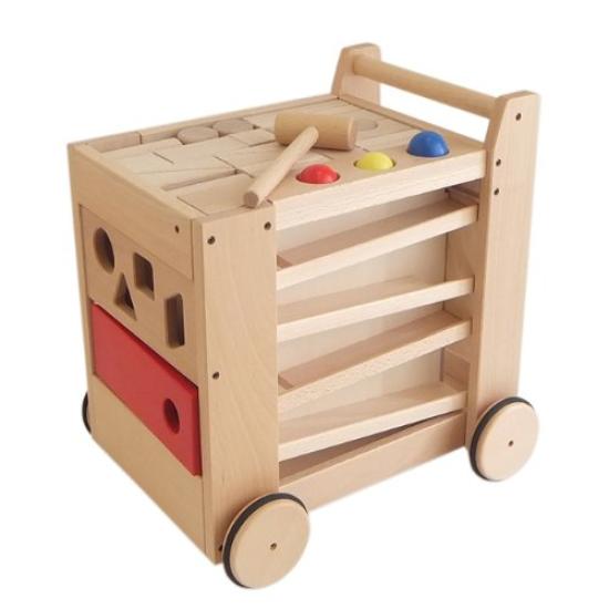 Wooden Joyful Wagon [Japanese Toys]