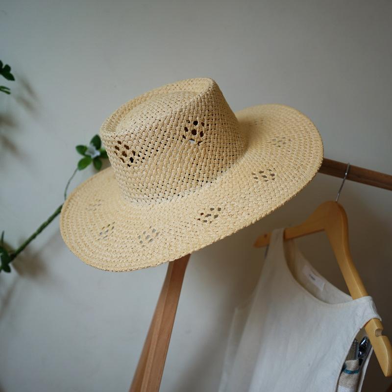 

Women Sun Hats Wide Brim Straw Hat чорний