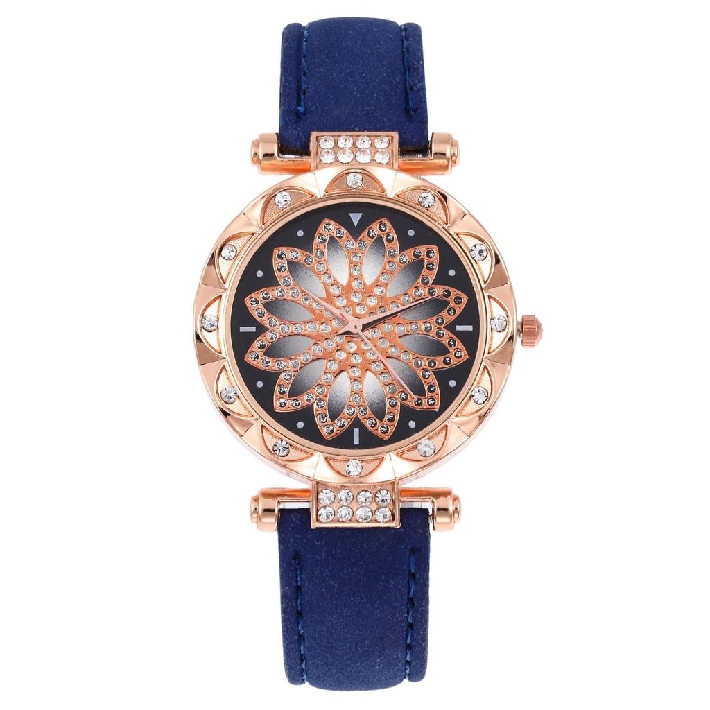 Women Leather Quartz Watch Classic Fashionable Wristwatch Accessory Gifts Girls