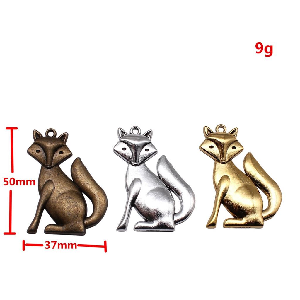 Retro Leopard Charms Metal Animal Pendants For Jewelry Making Handmade Supplies