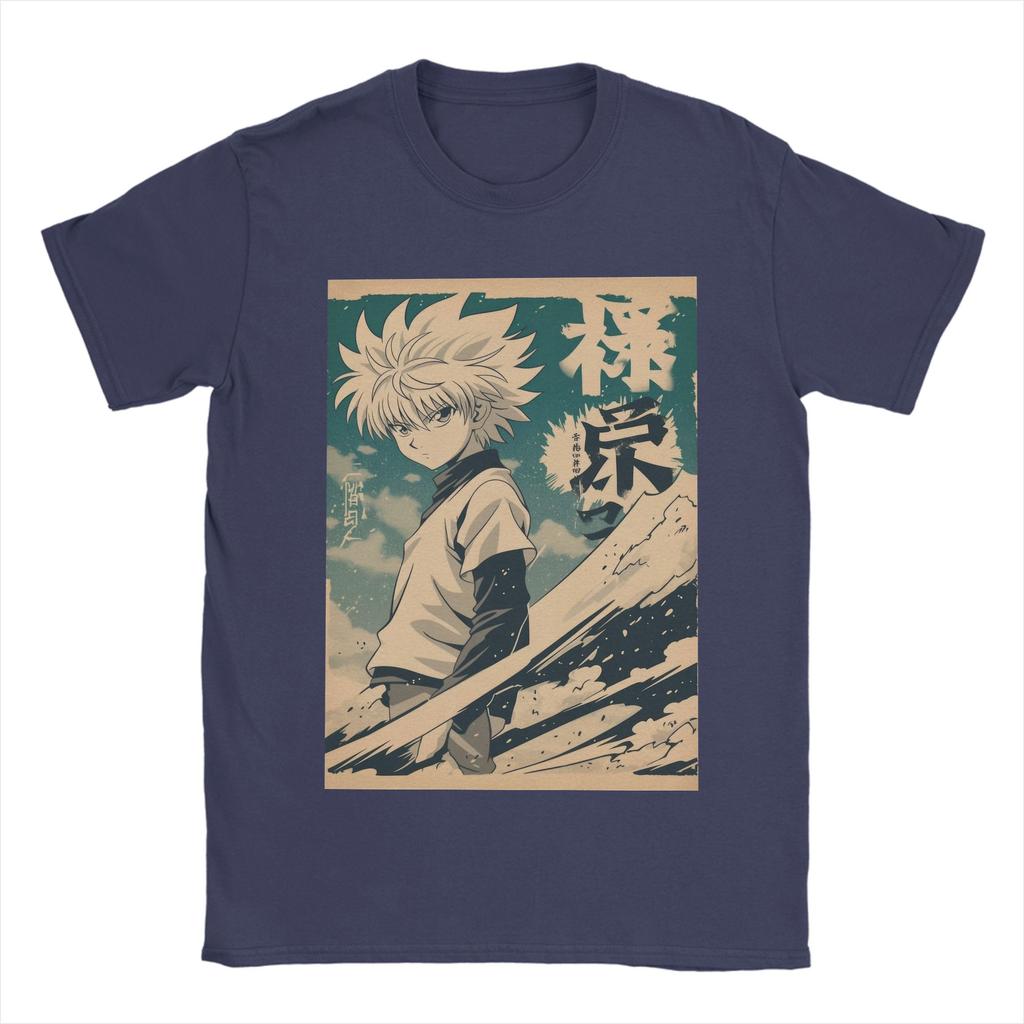 Killua Hunter X Hunter 2026 Summer Mens Tshirt Cotton Retro Tshirt Mens Womens Fashion Pure Cotton Tshirt Street Wear Y2K