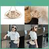 Stylish Pearl Shoulder Bag For Girls And Boys With Unique Fan Shape Design