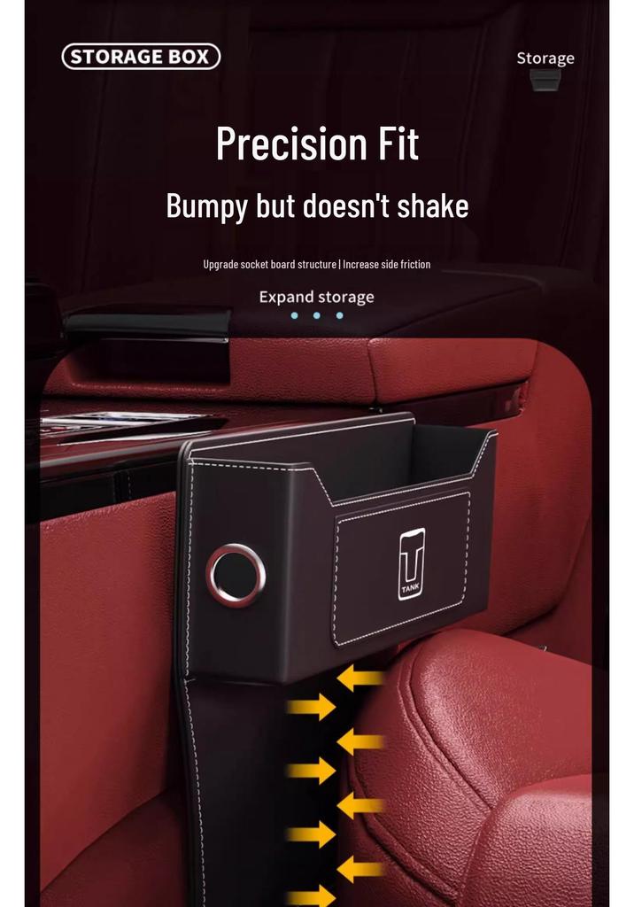Boîte de rangement pour espace vide de siège auto - Organisateur d'intérieur de véhicule