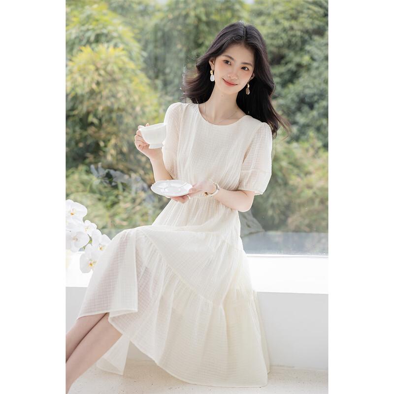 Mokana Women's Urban Casual Short Sleeve Midi Dress