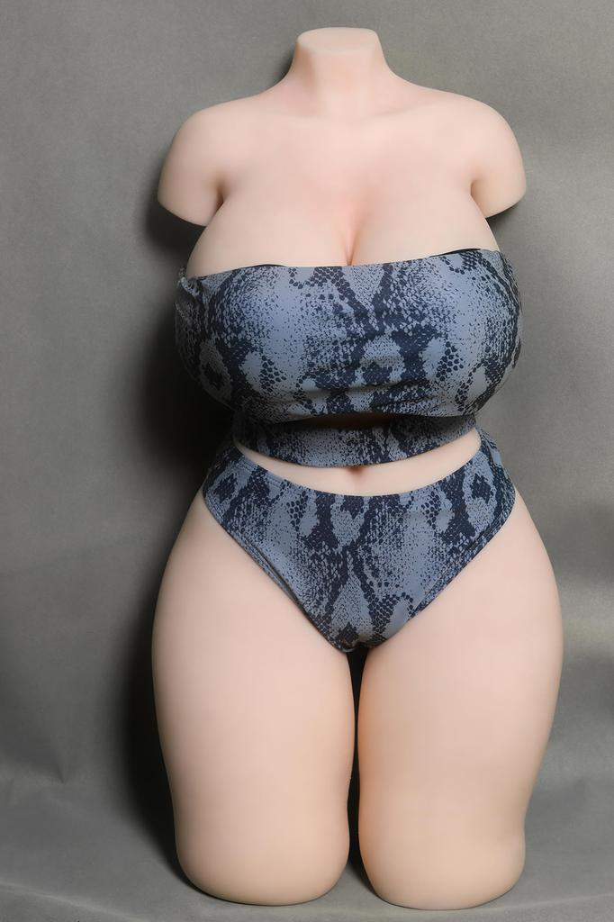HANIDOLL Real Doll Love Doll Half Body Životní velikost Velká masturbátor Velká prsa Želé hrudník TPE kovová kostra 2 otvory Opakované použití 18 kg M98