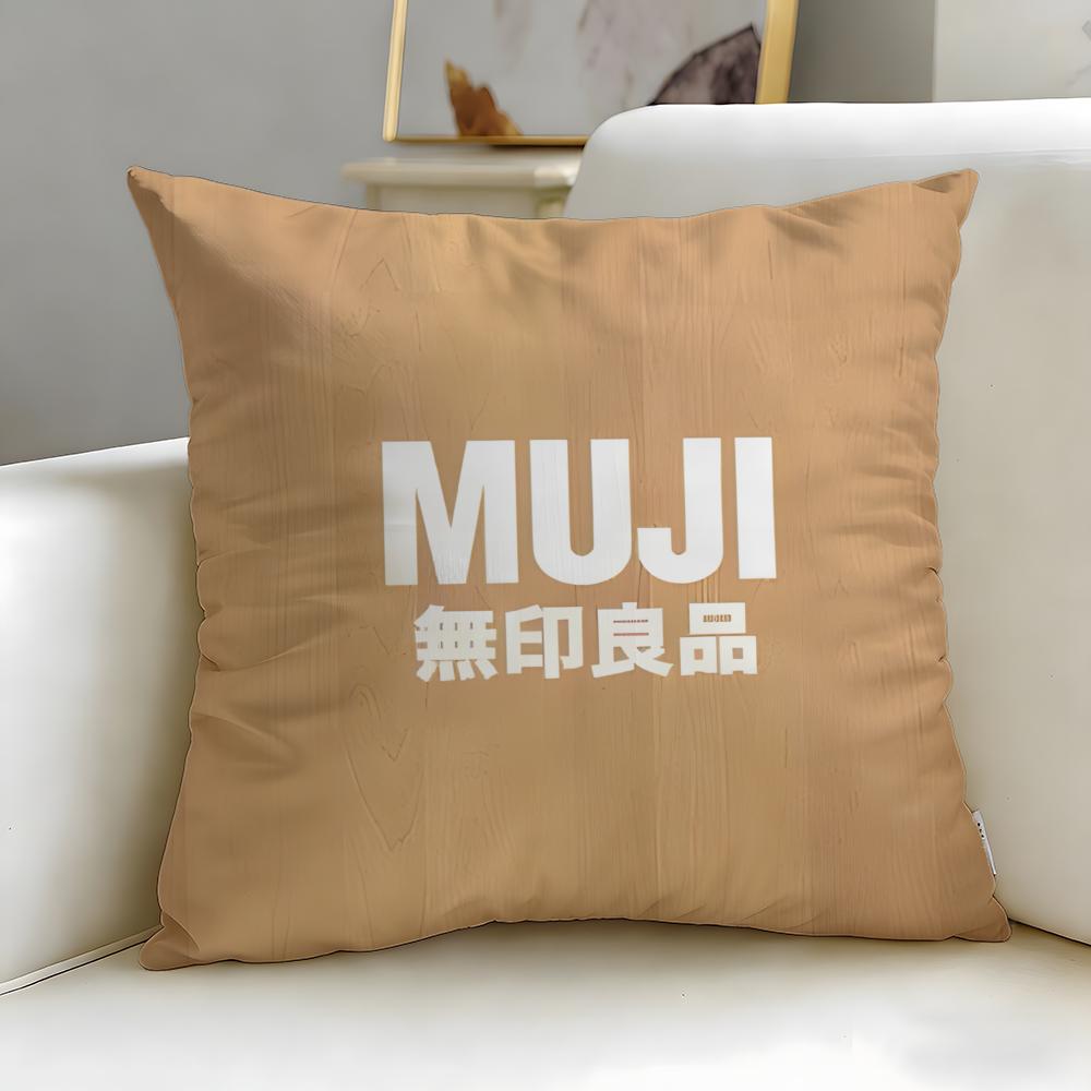 classic lifestyle brand MUJI Cushion Cover Soft & Easy-Wash Pillow Case – Versatile for Couch, Bed, Travel and Office