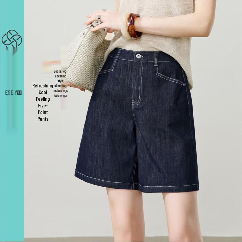 ESE-Y Women s Cool-Feel Denim Shorts 31