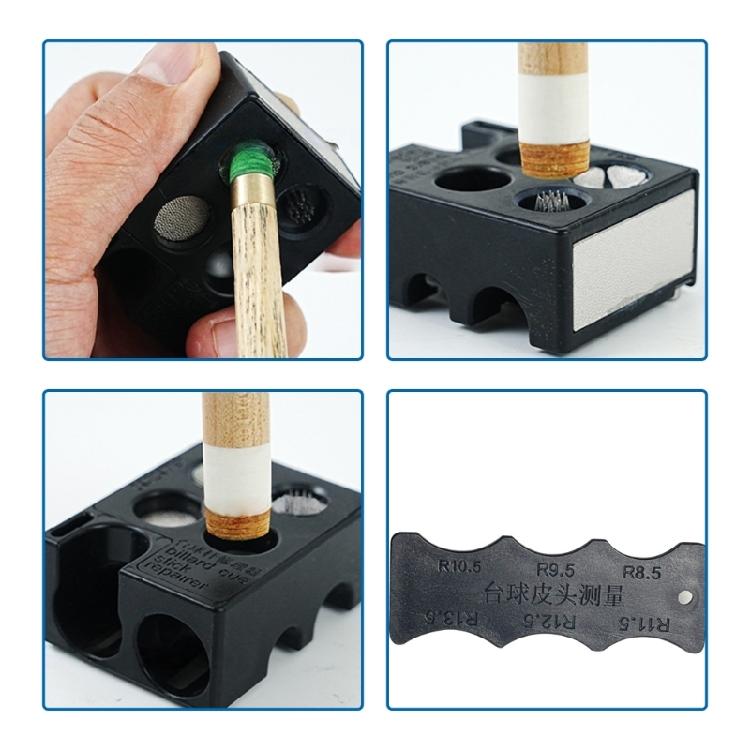 Billiard Pool Stick Tip Scuffer Shaper Burnisher Aerator Tool Conditioning Tool for Accurate Game Equipment Care