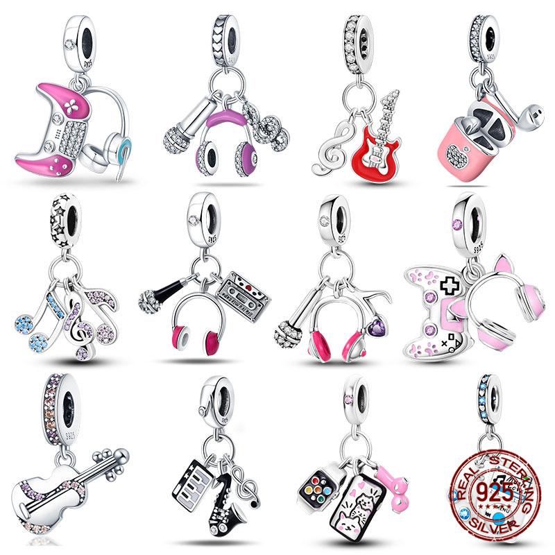 100 Copper Bluetooth Headset Charm Bead Charms Beaded Compatible With Authentic Bracelets Do It Yourself Jewellery Making Women Gifts