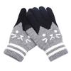 Womens Men Winter Cut Cat Knit Click Screen  Screen Warm Fleece Glove