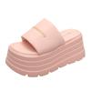 Fashion 8CM Casual Wedge Slippers Women New Summer Non Slip Platform Sandals Woman Open Toe Comfortable Female Chunky Beach Slippers