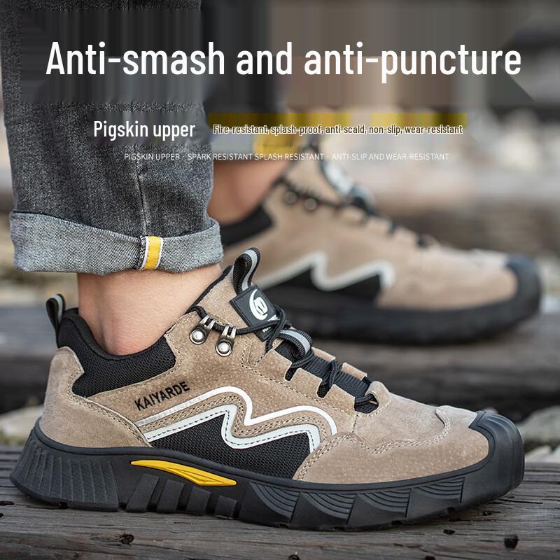 Men s Breathable Anti-Smash Safety Work Shoes 38