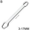 1PC 3-17mm Universal Torx Wrench Self-tightening Adjustable Glasses Wrench Board Double-head Torx Spanner Hand Tools for Factory