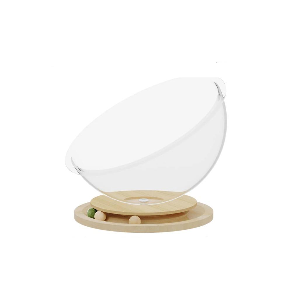 Transparnt Space Capsule Cat Bed Acrylic Cat Toys Good Load Bearing Cat Sleeping Nest  All Season