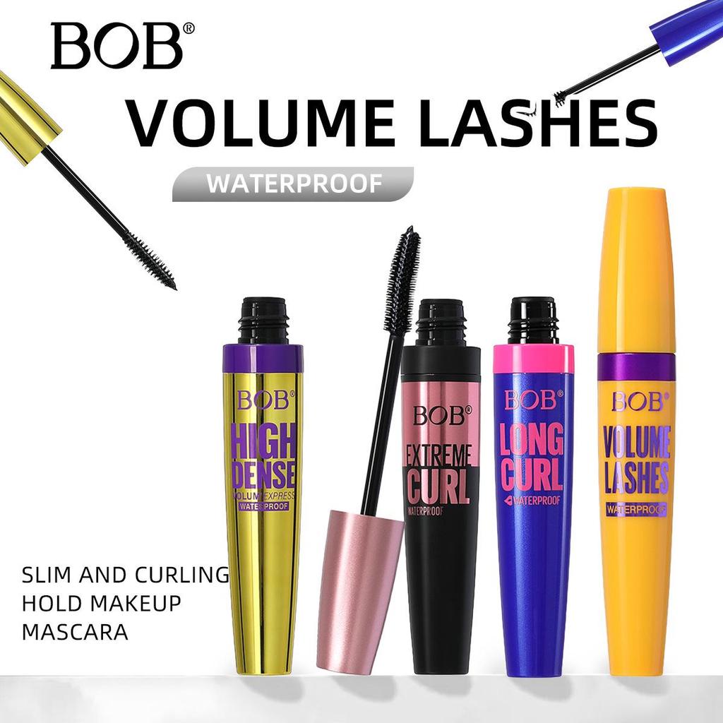 Bob Wasserdichte & Wischfeste Verlängernde und Volumisierende Mascara für Langanhaltende Schwünge & Wimpernverlängerung - Auf Lager