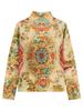 Retro Print Women's Sweater - European & American Style (2026)