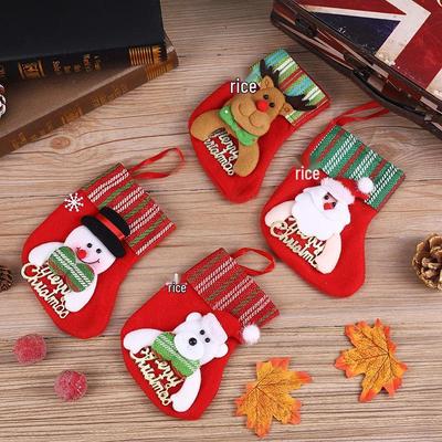 Christmas Cartoon Santa Letter Stockings for Children's Gifts & Candy