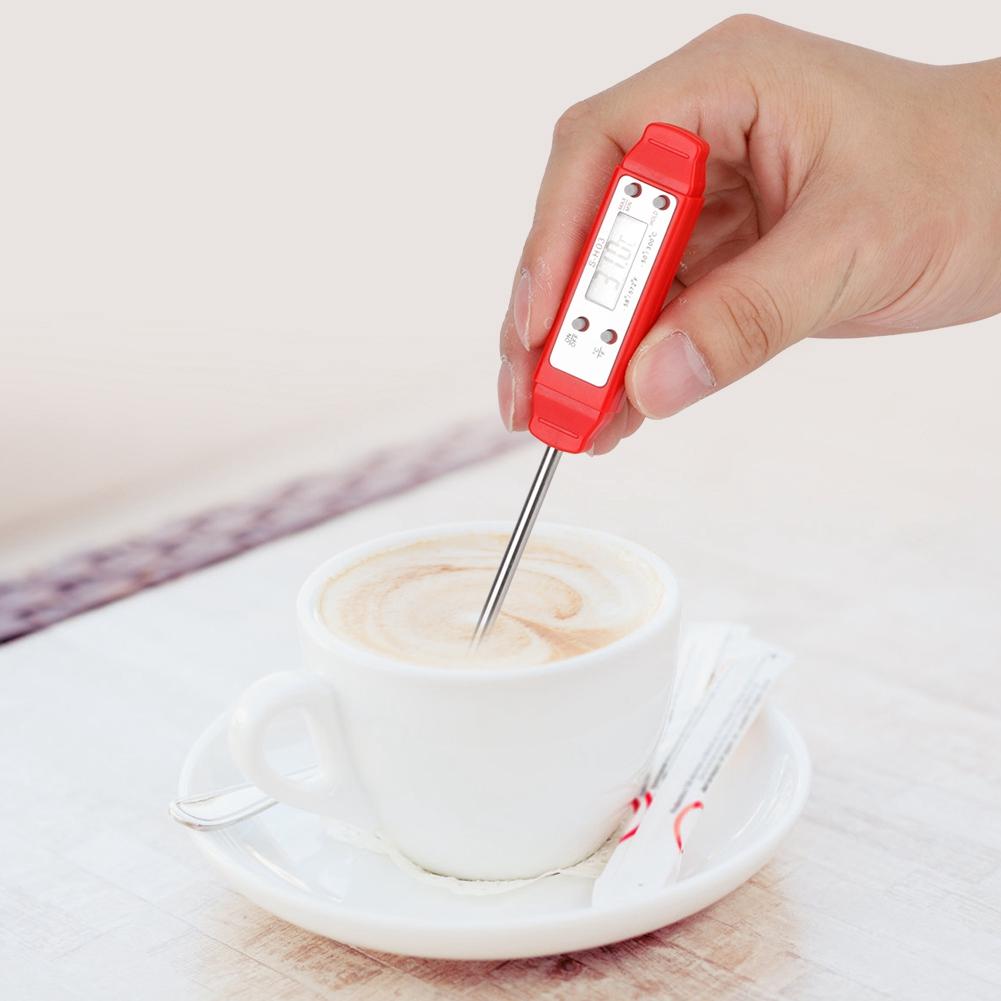Portable Digital Pen Type Thermometer with   Probe for Kitchen Cooking BBQ Meat Fry Food Milk