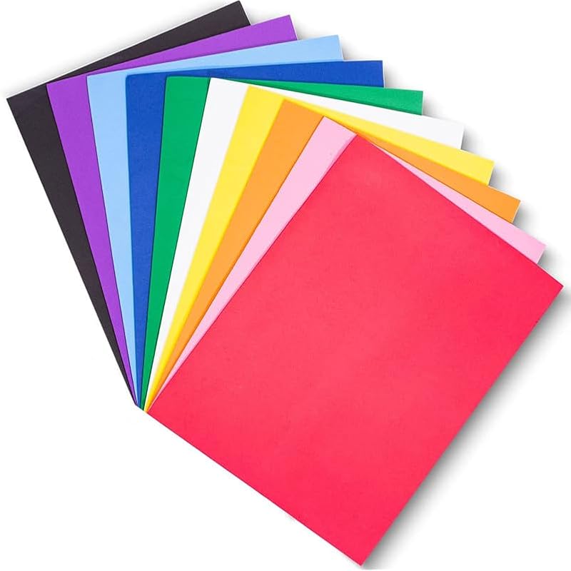 Eclet A4 100 Coloured Sheets (10 Sheets Each Color) Copy Printing/Art and Craft Paper Double Sided Coloured Office Stati