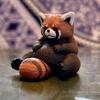 Genuine Gacha Figure Small Scale Model Round Rolling Animal 03 Giraffe Tiger Sloth Red Panda Action Figure Model Toys
