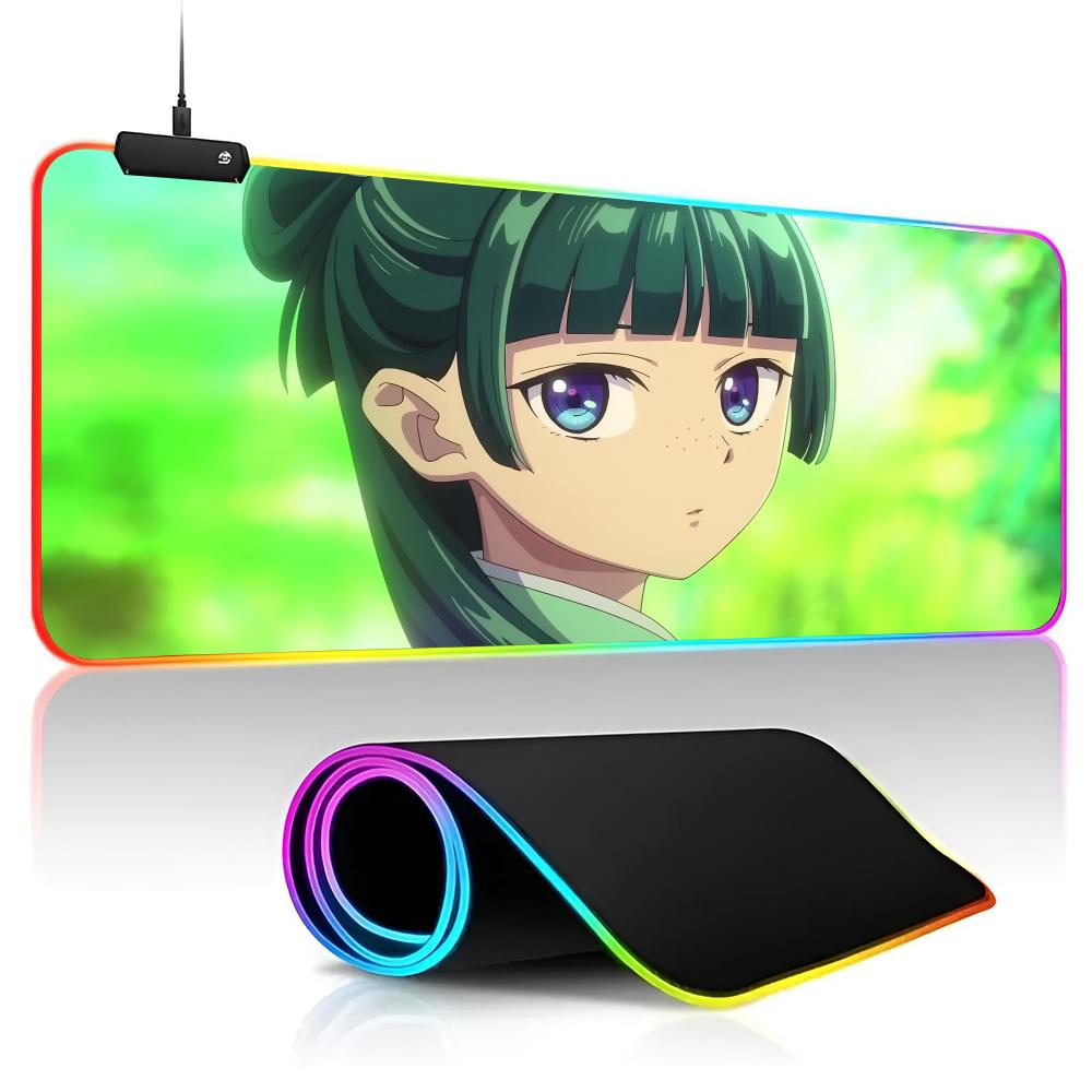 The Apothecary Diaries Mouse Pad game RPG 40x90cm Mouse Mat Gaming Mousepads LED Keyboard Mats Luminous Desk Pads Mouse Pad For
