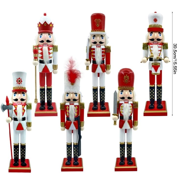 Christmas Nutcrackers Ornament Wood Nutcrackers Soldier Decorations for Christmas Figures Gift
