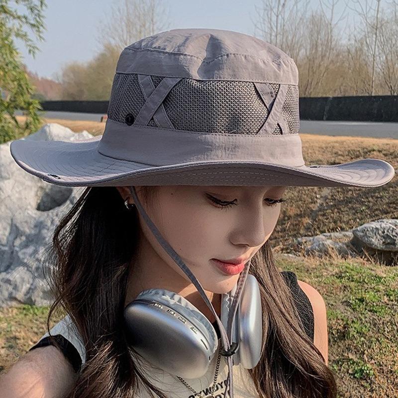 Summer Large Brimmed Hat UV Resistant Sun Hat for Women Outdoor Fishing Sun Protection Breathable Hiking Sun Hat for Men