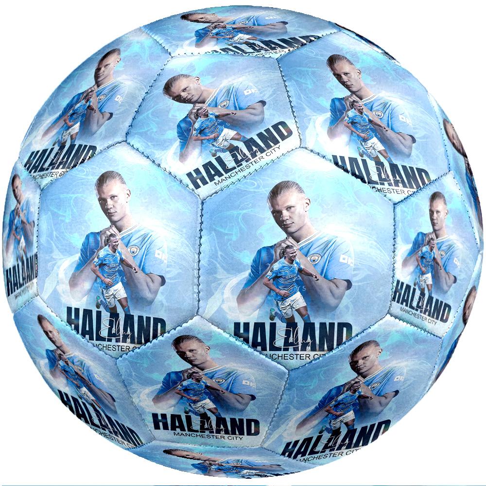 Erling Haaland Theme Soccer Ball Size 5 Soccer Ball Soft Touch Professional Training Football for Outdoor Sports