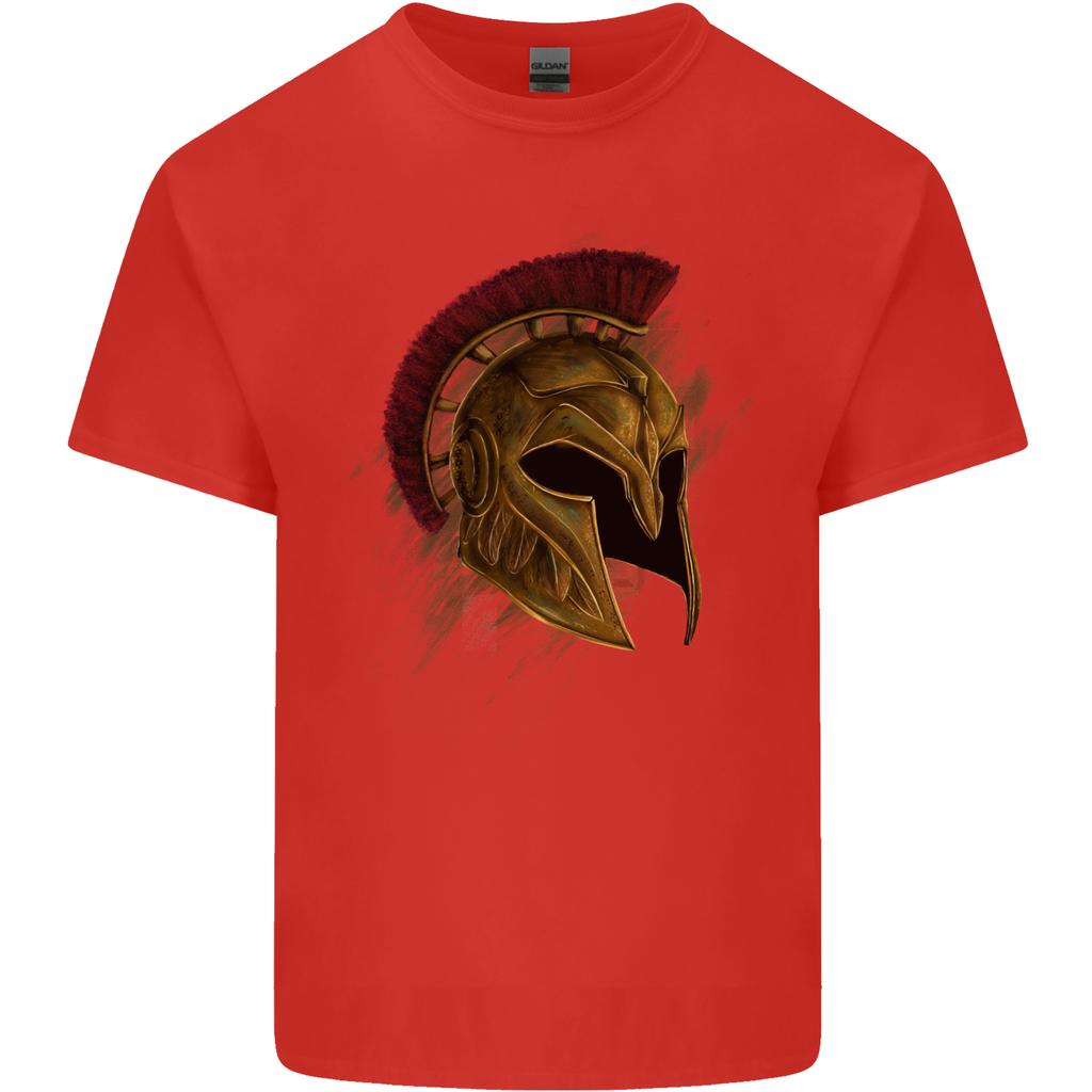 Spartan Helmet Gym Bodybuilding Training Unisexs Light Cotton TShirt