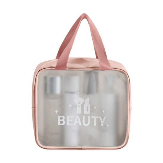 Cosmetic Storage Bag High Capacity Waterproof Frosted Toiletry Cosmetic Bag Travel Supplies