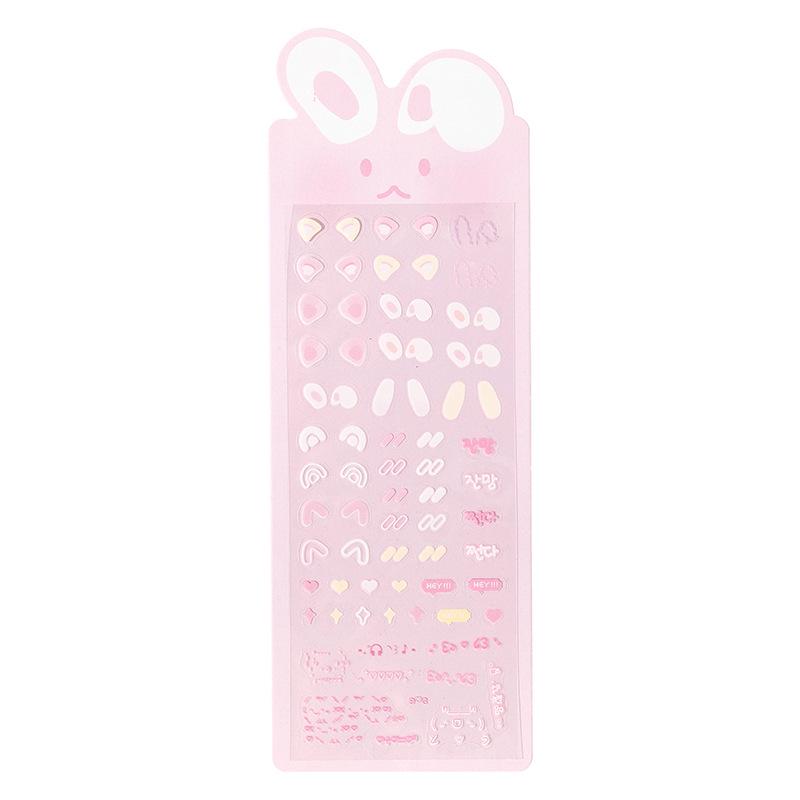 

Sugar Poem Everland Series: Cute Cartoon Rabbit Ears Blush Mini Card Stickers