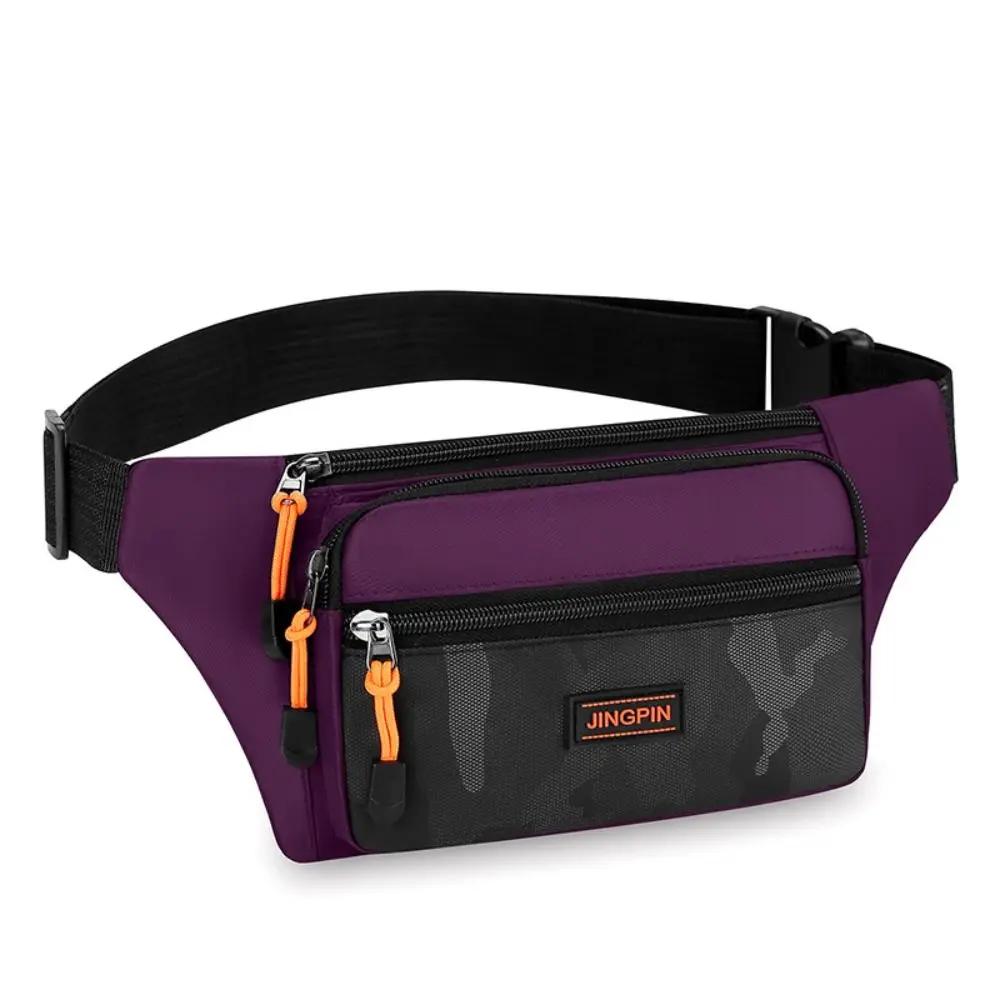 Waterproof Waist Bag Korean- High-capacity Outdoor Sports Fanny Pouch Canvas Child Banana Bag for Girls Kids Bag