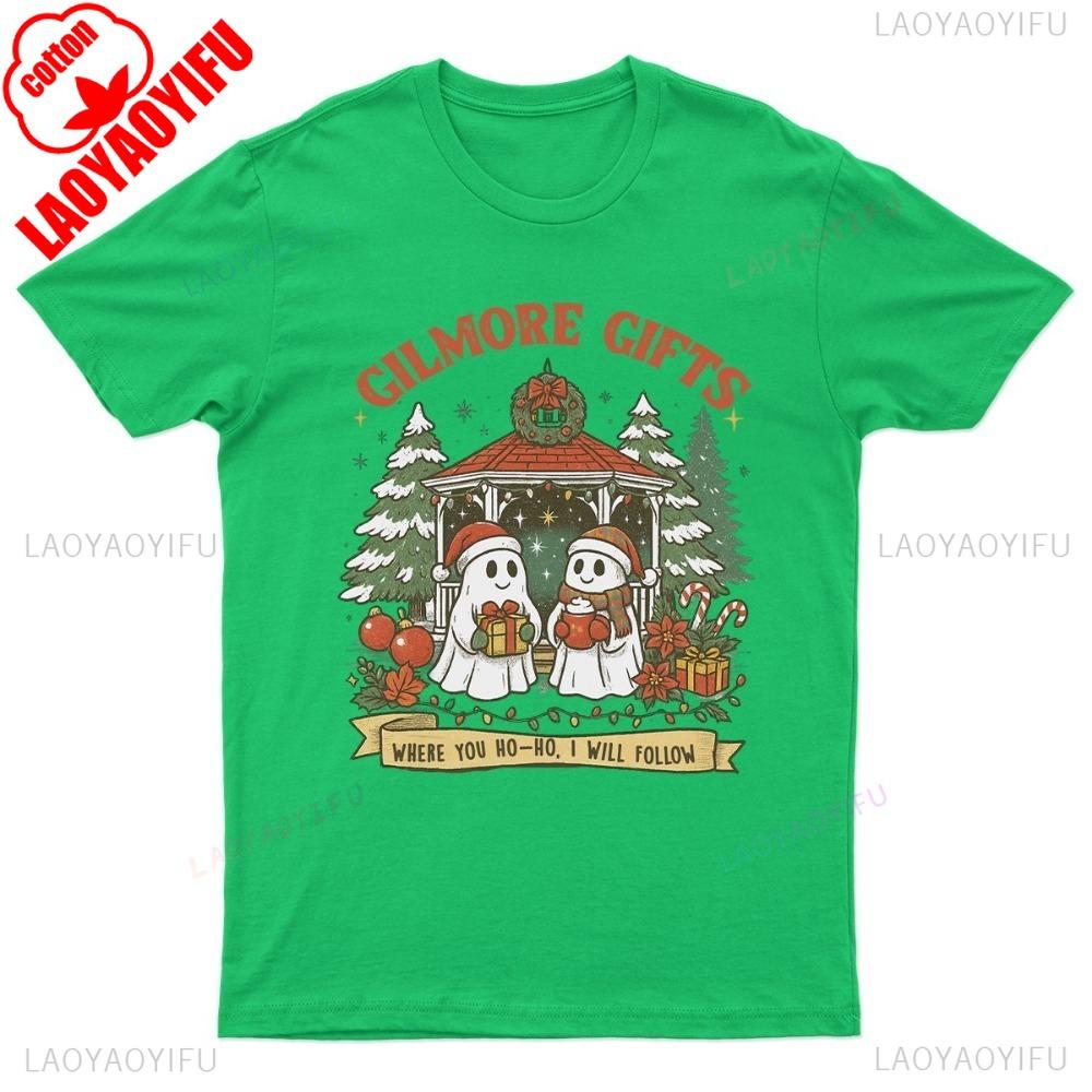 Gilmore Gifts Where You TShirt Unisex Retro Seasonal Funny Xmas Santa Womens Street Fashion Streetwear Men Clothes