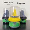 Portable Multifunctional Shoe Care Kit: Polishing Sponge, Cleaner, Brush, Wax for Autumn/Winter (Colorless)