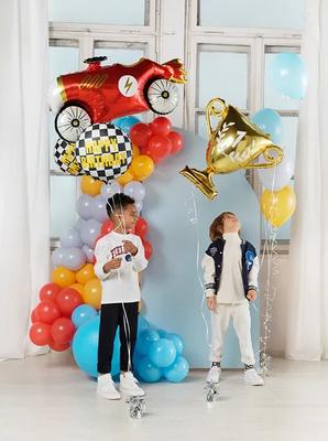 Chessboard Happy Birthday Foil Balloon 45Cm