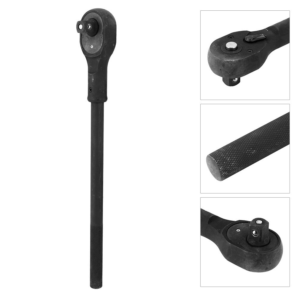 Heavy Duty Drive Ratchet Square Head Reversible Quick Socket Wrench Medium Lengthened Auto Repair