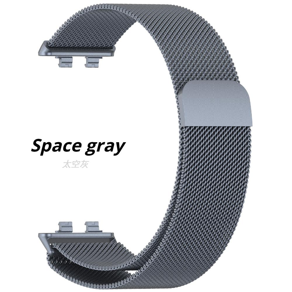 Pasek Mediolański Magnetyczny do Smartwatcha Huawei Band 11/11Pro Bransoleta Metalowa Ze Stali Nierdzewnej Pasek do Huawei Band 8/9/10