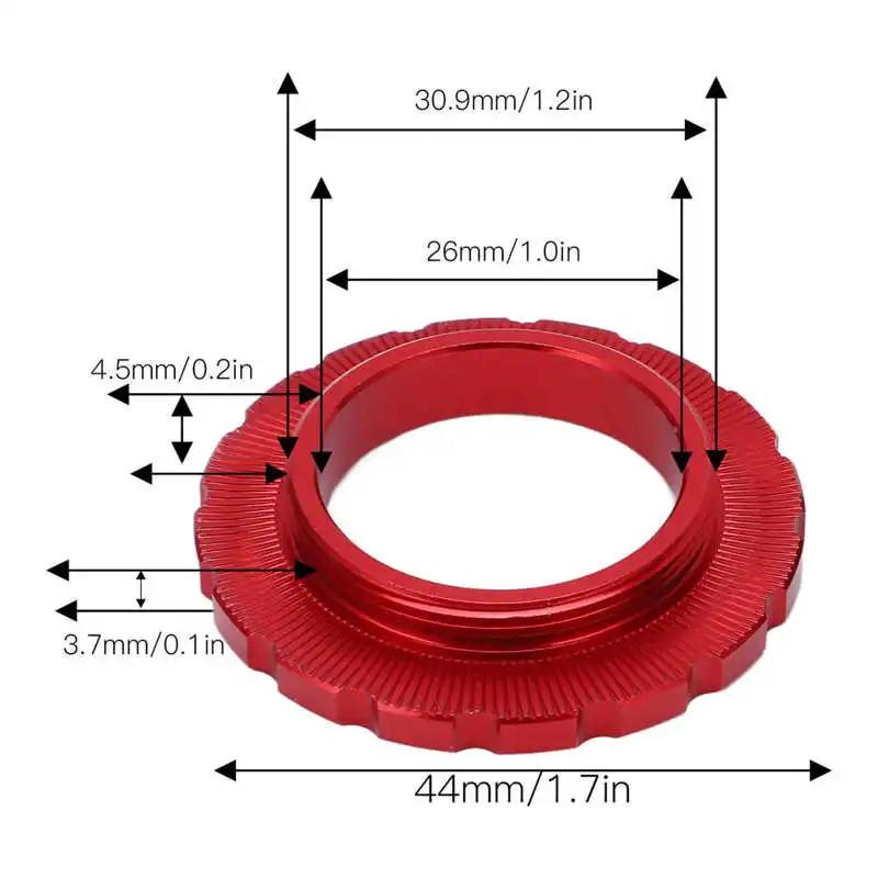1PC Mountain Bike Road Bike Center Lock Cover Ring Ultralight Aluminum Alloy Bicycle Disc Brake Rotor Centerlock Cap Adapter Cy Practical Use