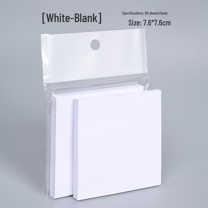 Creative Minimalist Sticky Notes: Strong Adhesion, Tear-Free, Portable Notebook for Students & Office Use
