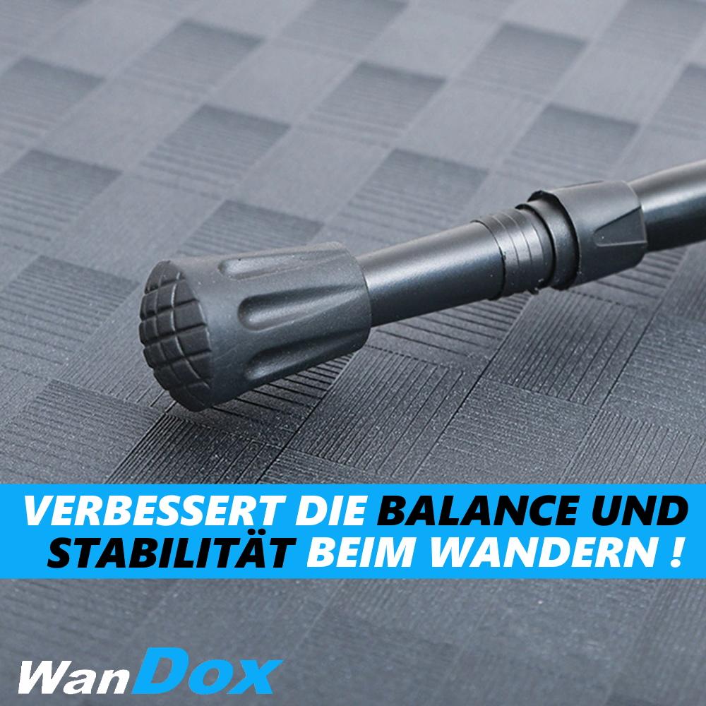 WanDox Hiking Poles Asphalt Attachments [14x] Nordic Walking Rubber Buffers Trekking