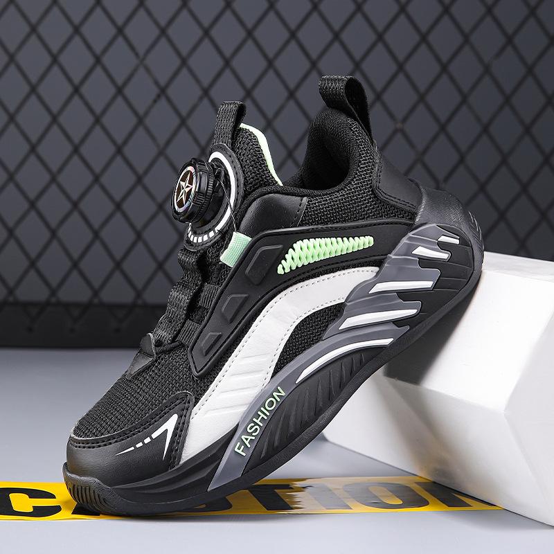 Kids' Sneakers: Fall 2025 Rotary Buckle, Non-Slip, Wear-Resistant for Boys & Girls