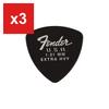 Guitar Picks, Fender, 346 Shape Dura-Tone 1.21mm, 12-Pack, Black