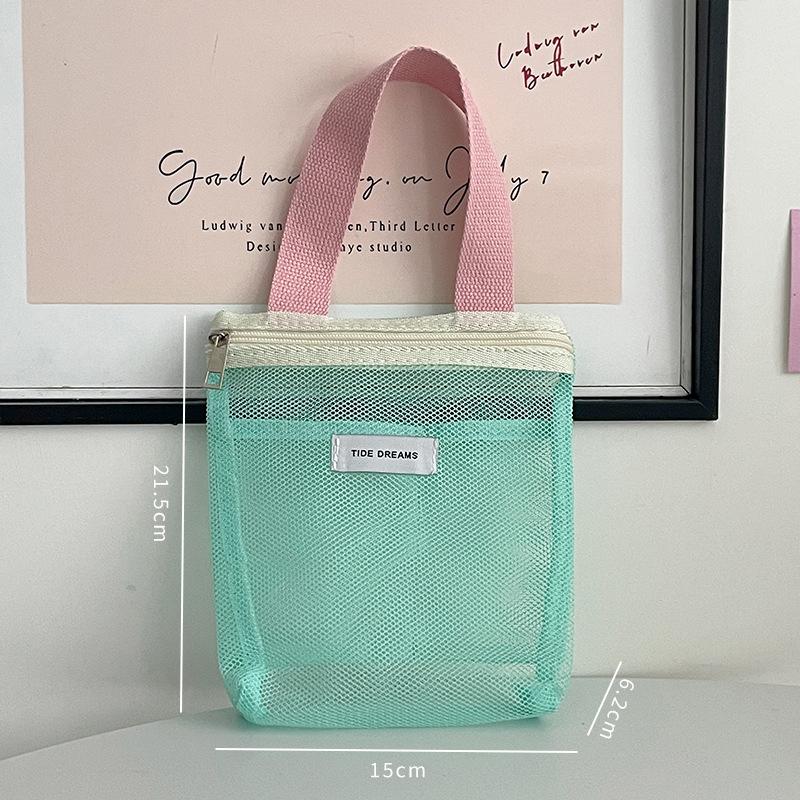 1Pcs Mesh Makeup Toiletry Storage Bags Handbags Portable Travel Washing Body Shower Tools Organizer Cosmetic Organizer Pouch