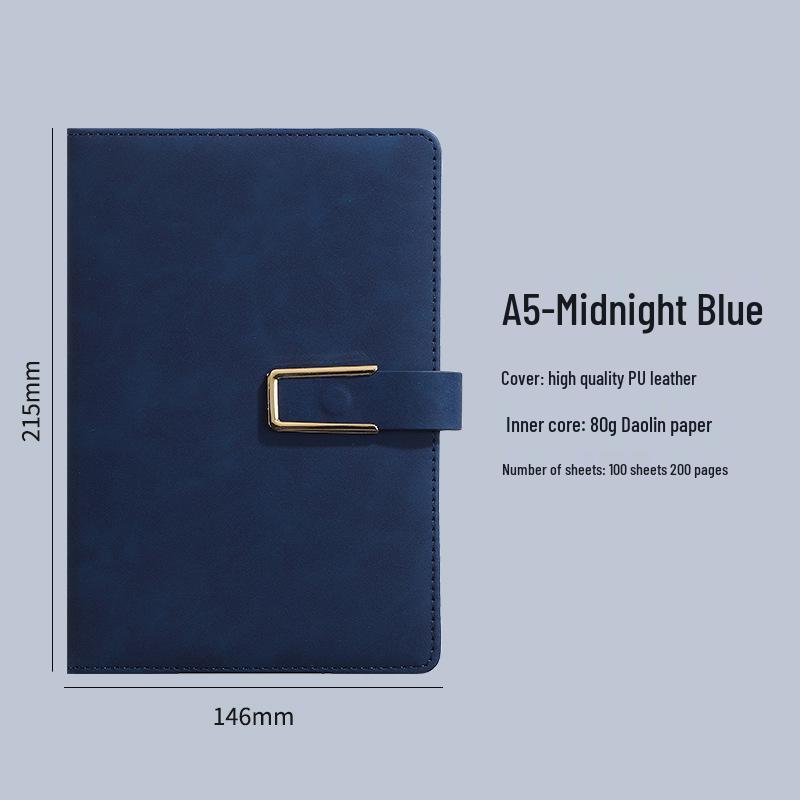 A5 Thickened Business Notebook with Buckle - Meeting Planner & Office Journal with Logo