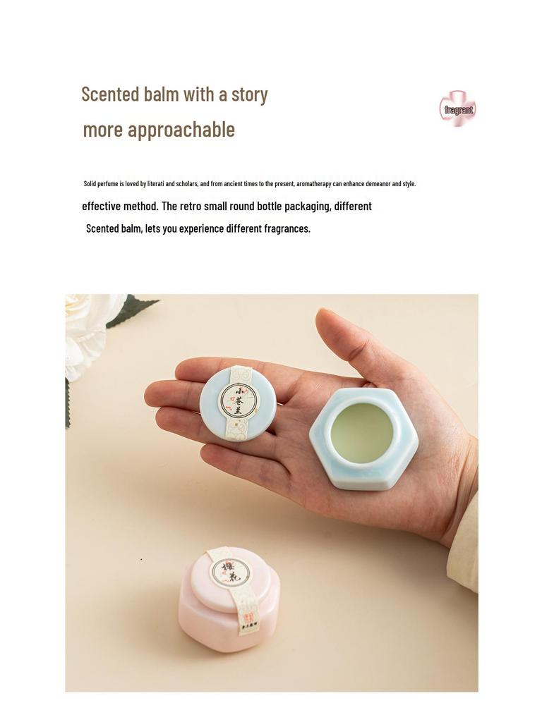 Ancient Style Solid Perfume Gift Box - Long-lasting Fragrance Souvenir