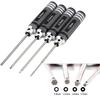 4Pcs/Set Allen Hex Screwdrivers H1.5mm/2.0mm/2.5mm/3.0mm Hexagon Screwdriver for Model Aircraft DIY Hand Tools