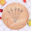 5 stücke Edelstahl Obst Gabeln Schwert Form Cocktail Spieße Vorspeise Salat Picks Dessert Gabel Party Bar Liefert